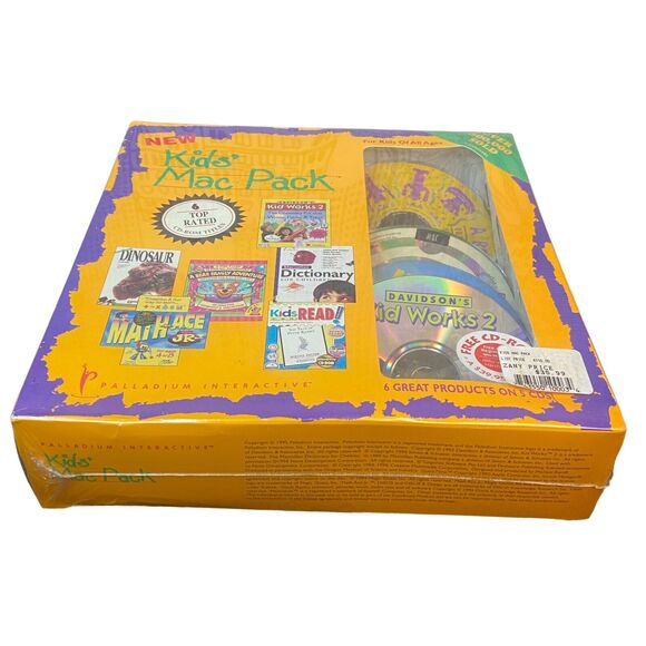 SEALED 1995 Kids Mac Pack 6 CD-ROM MAC Computer Games Palladium Interactive 90s - Picture 11 of 16